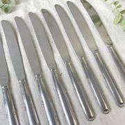 8 vintage stainless steel knives made in France