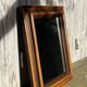 Antique wooden wall mirror
