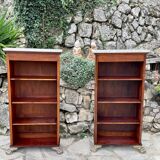 Pair of empire style mahogany bibuses