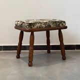 Wooden stool with cushion