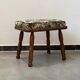 Wooden stool with cushion