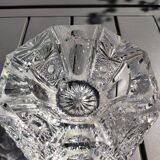 Empty pocket/Ashtray octagonal shape Diamond in finely cut Bohemian crystal, vintage