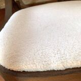 White terry fabric rocking chair