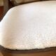 White terry fabric rocking chair