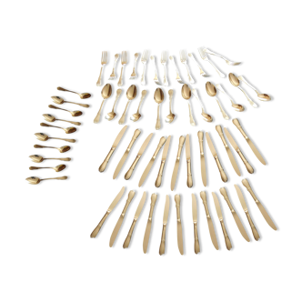 Housewife service Jean Couzon Goldsmith stainless 58 pieces