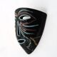 Accolay black ceramic wall mask, 1960s