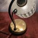 Lampe vintage en laiton et cristal taillé