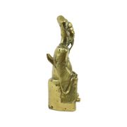 Vintage Brass Statue Kitchen God Zao Jun Buddha Statue