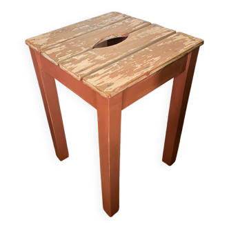 Vintage weathered wooden stool