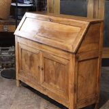 antique writing desk secretary from the 19th century in solid walnut