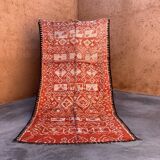Red Boujad Moroccan rug - 281 x 158 cm