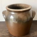 Brown glazed grease pot