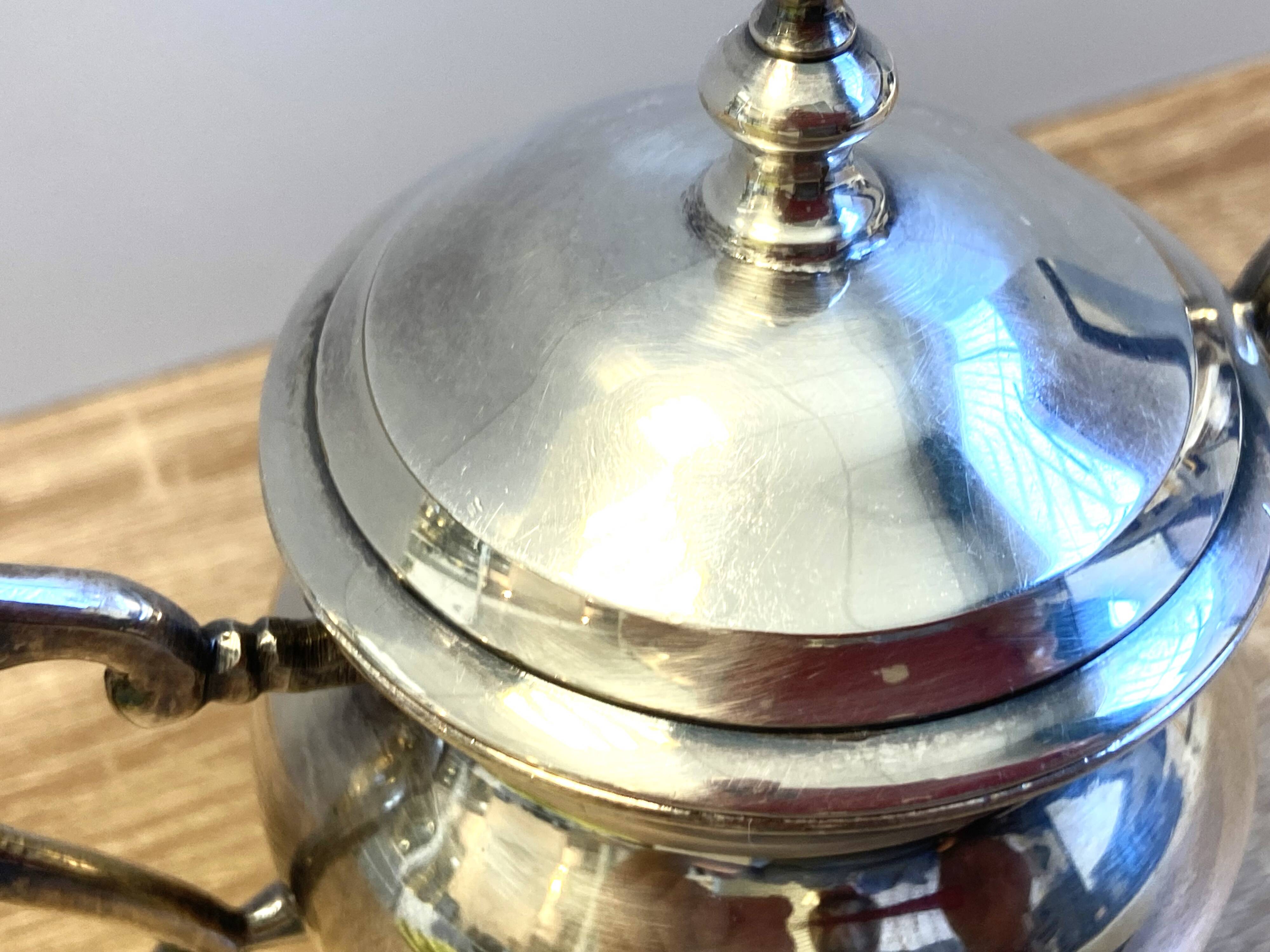 Elegant & Antique Sugar Pot Louis XVI Style Rocaille Bronze Silver