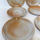 6 stoneware dessert plates, 1970