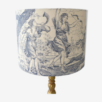 Blue toile de Jouy lampshade