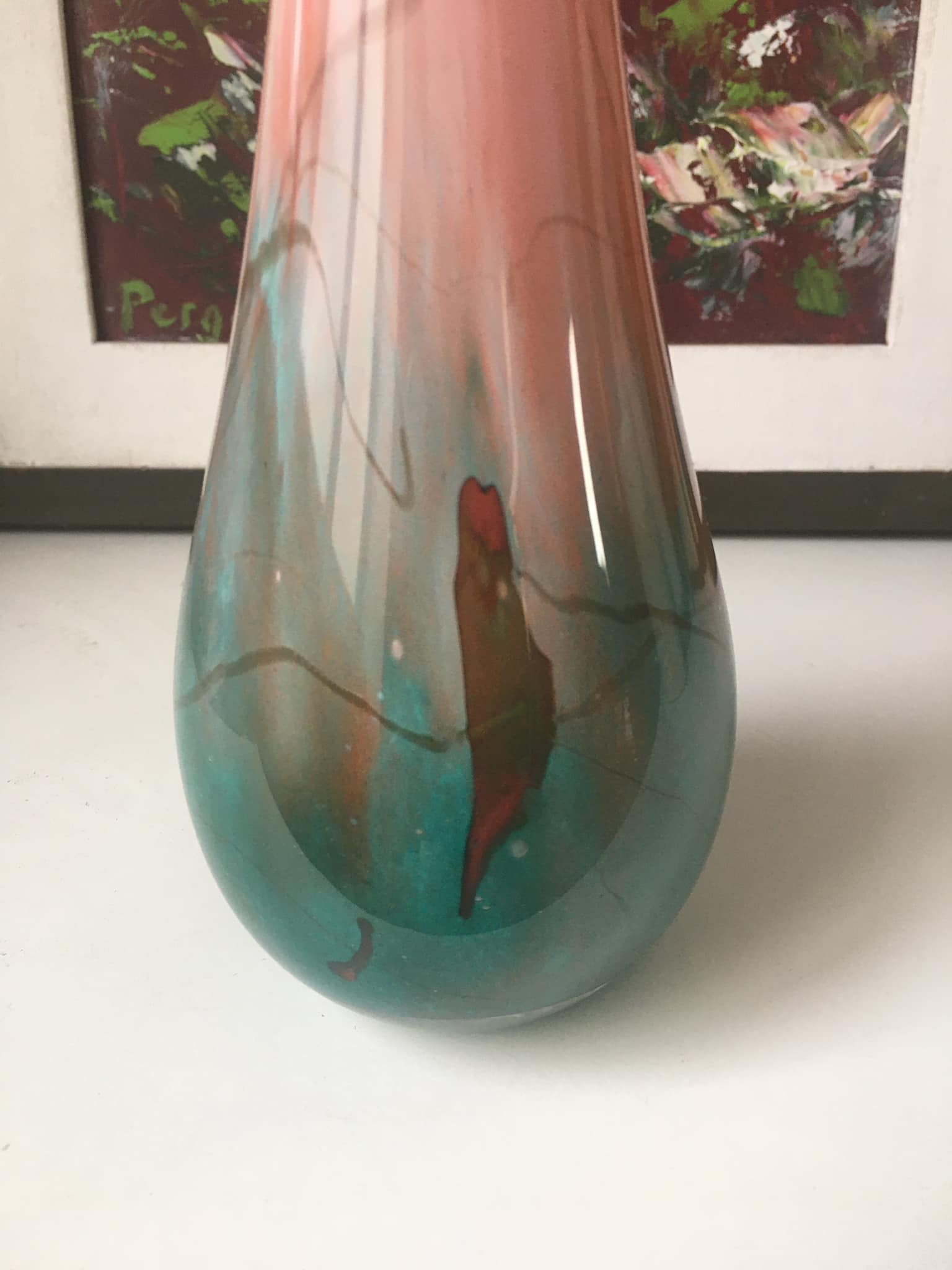 Blown glass soliflora. Very nice color gradient.