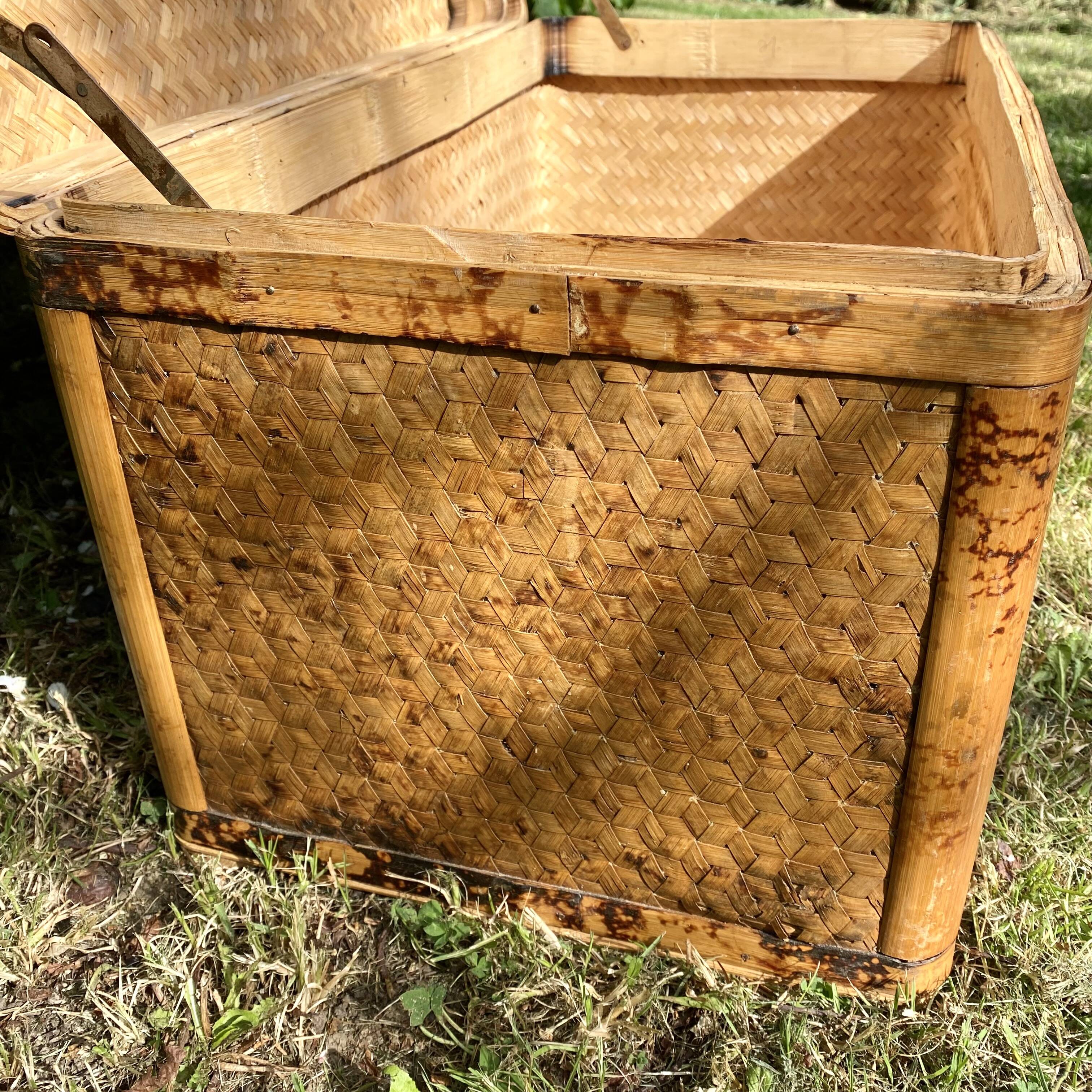Vintage bamboo trunk