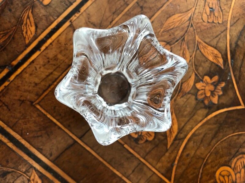 Crystal vase daum france