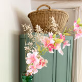 Old wicker laundry rack