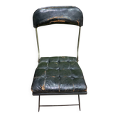 Chaise pliante vintage style industriel vers 1960