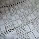 Antique crochet bedspread/plaid