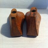 Wooden shoe boots shapes for children's shoes