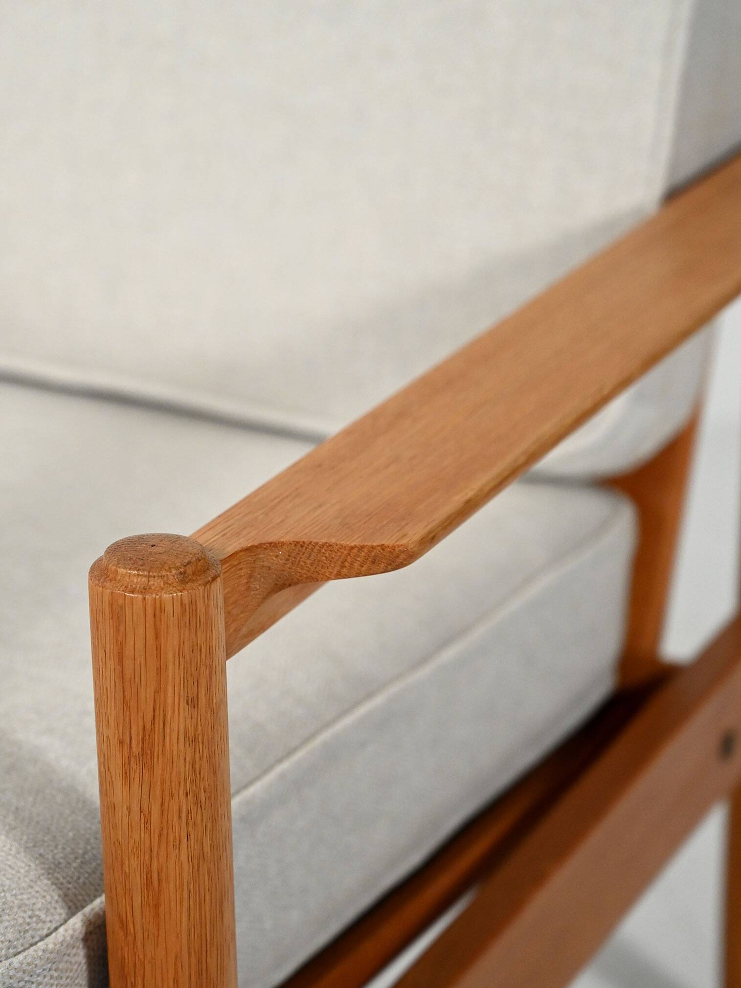 Scandinavian oak armchair, 1950s/60s