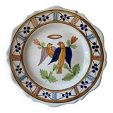 Assiette XVIIIeme faïence de Nevers