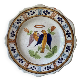Assiette XVIIIeme faïence de Nevers