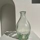 Vintage ovoid glass vase 70cl "Registered model" H:23cm