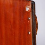 Restored Art Deco Walnut Bookcase, Revived Polish, Czech, 1930s