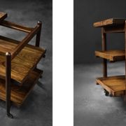Desserte danoise vintage en palissandre