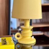Yellow bedside lamp