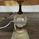 Lampe ancienne Laiton et Verre H 31 cm