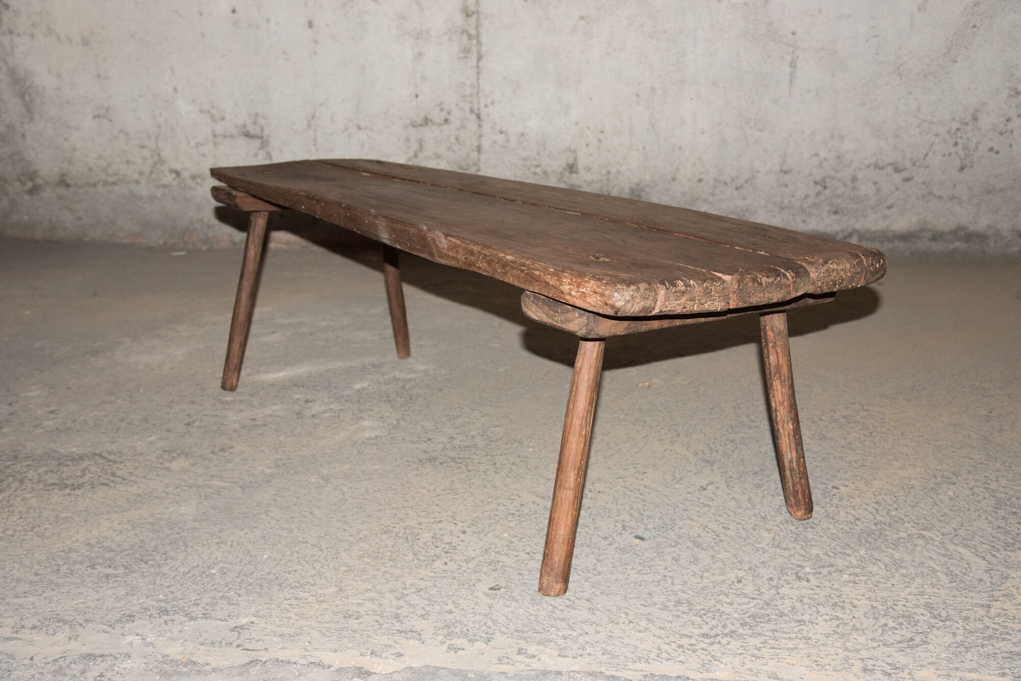 Ancient brutalist bench