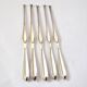 DEETJEN Set of 5 silver-plated lobster picks with pearl handle