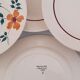 Flat earthenware plates Moulin des Loups Saint Amand Model Amélie Vintage