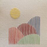 Embroidery on recycled paper