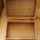 Vintage wicker suitcase