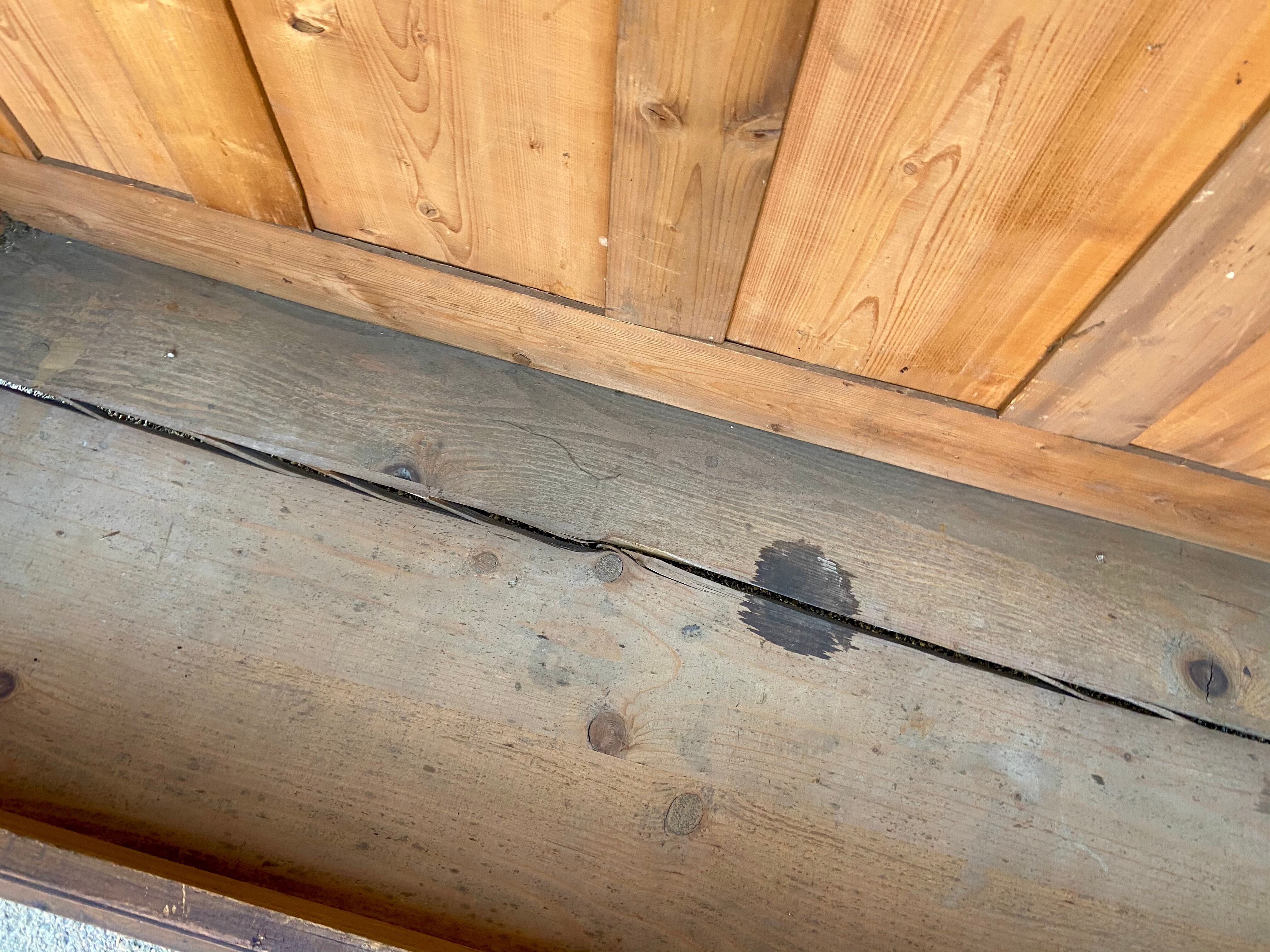 Rustic cabinet vintage fir paint original Alsace 1900s