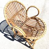 Armchair in rattan for child