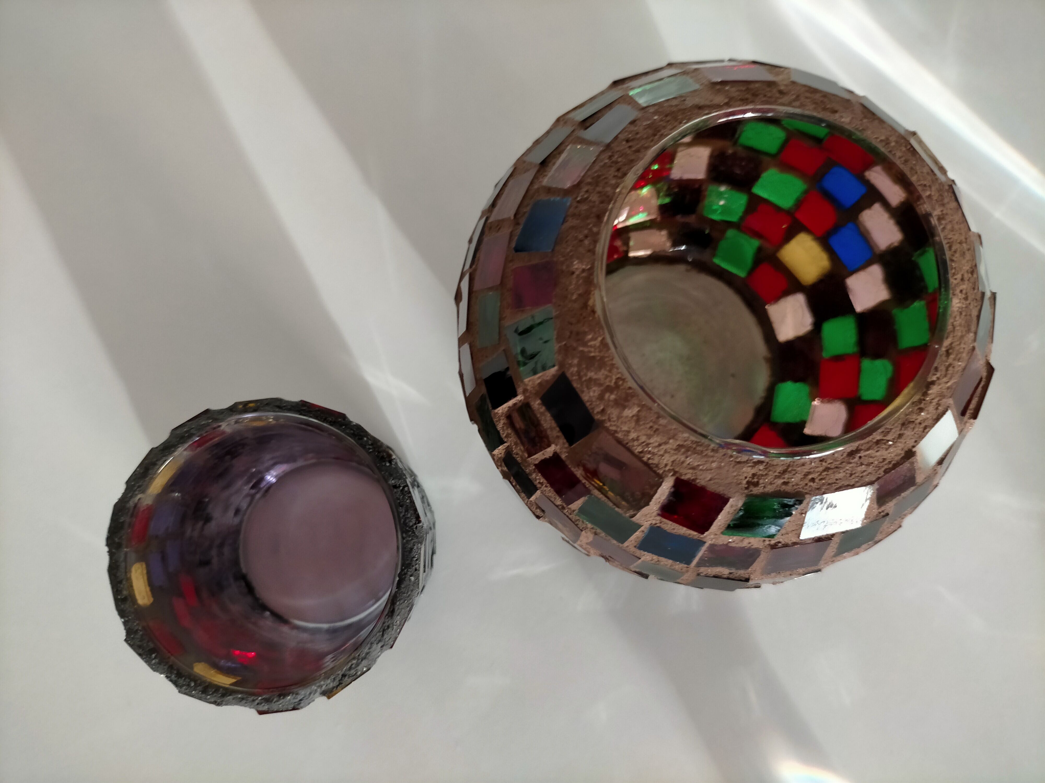 Lot of 2 vintage photophores