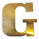 Letter "G" in brass