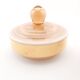 Pink glass vanity jar
