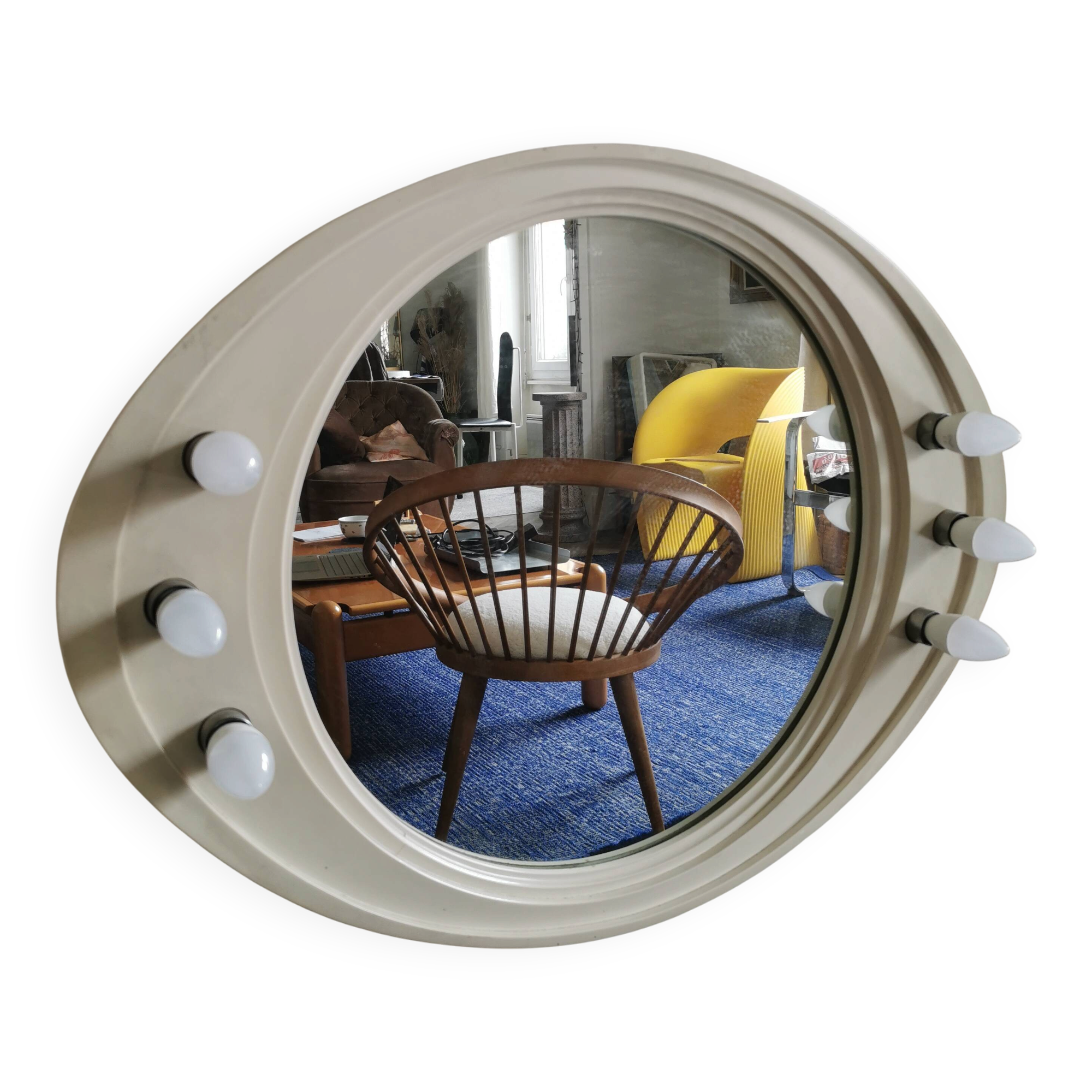 Miroir vintage rétro éclairé