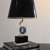 Brass and plexiglass table lamp 1970