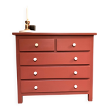Solid pine chest of drawers