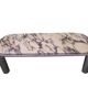 Table basse rectangulaire vintage italie 1970 en marbre et chrome