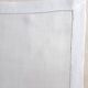 nappe ancienne en voile de lin brodée 135x135 cm