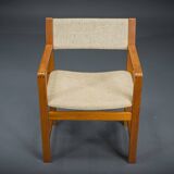 Mid-Century Armchair Teak and Woole, 1960s